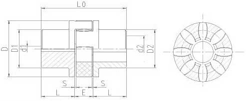 LX(XL)系列星形弹性联轴器 LX(XL)系列星形弹性联轴器